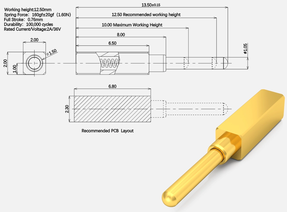 standard product of side contact pogo pin manufacturer