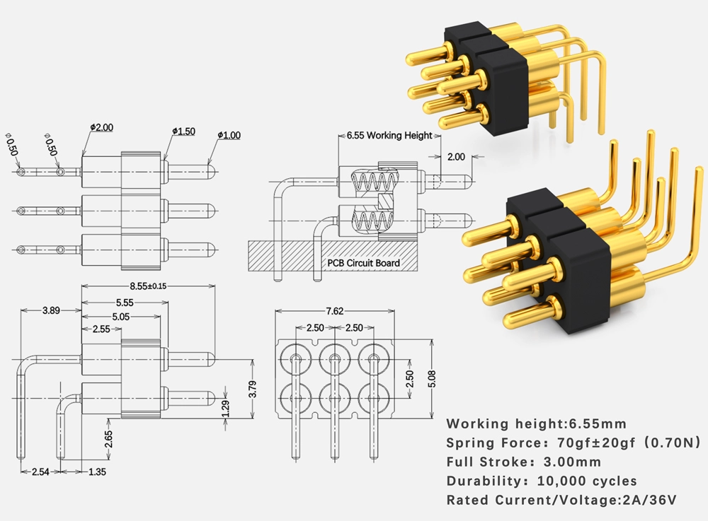 magnetic pogo connector