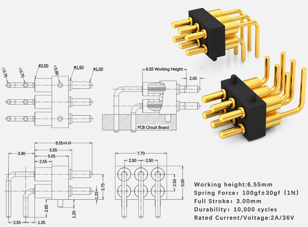 pogo pin connector magnetic