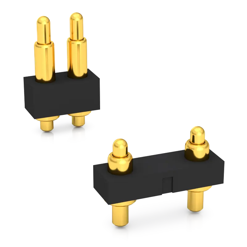 vertical dip pogo pin connector 2pin