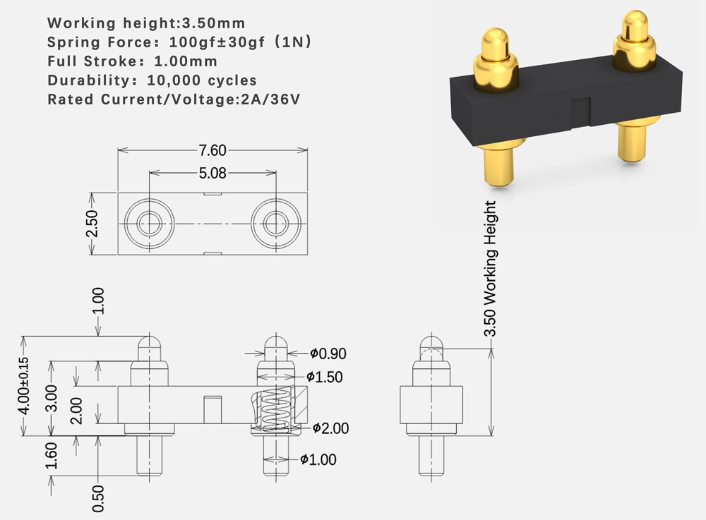 vertical dip pogo pin connector company