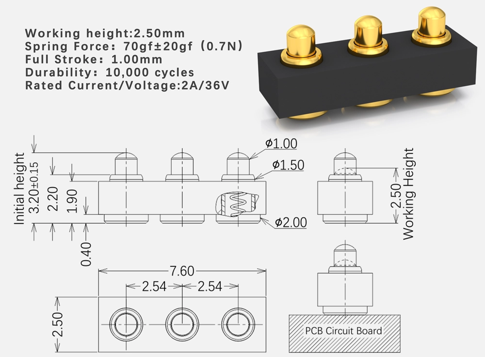 vertical smd pogo pin connector manufacturer