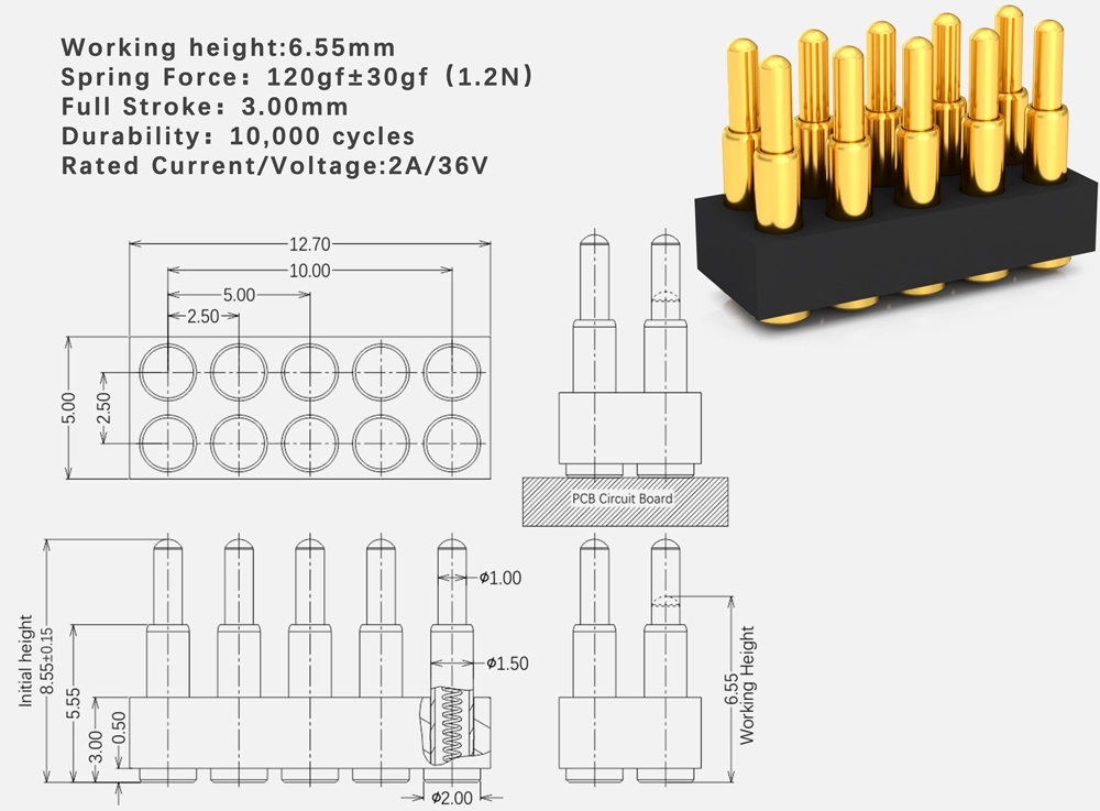 vertical smd pogo pin connector manufacturing company