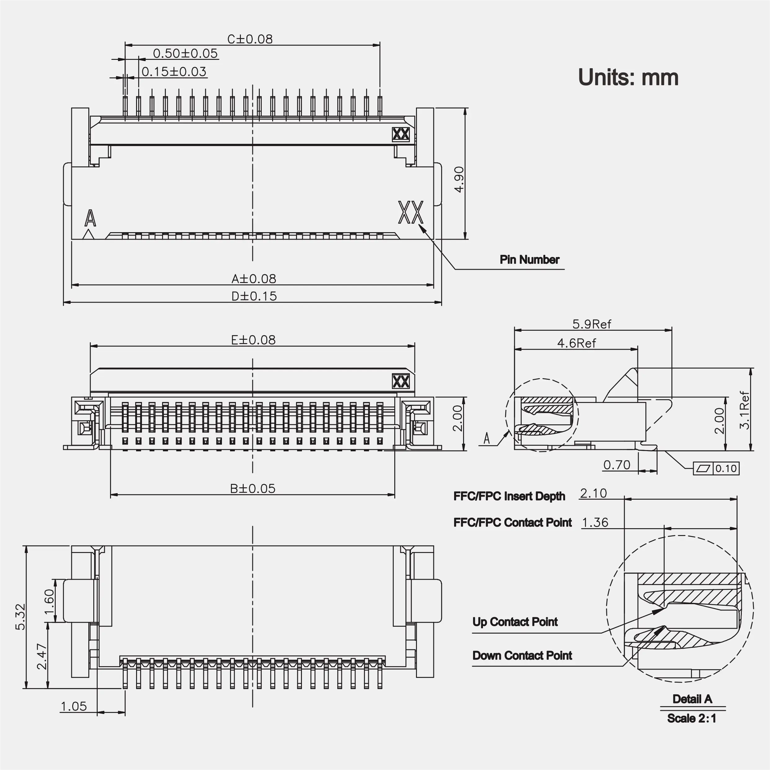 fpc 0.5 mm pitch