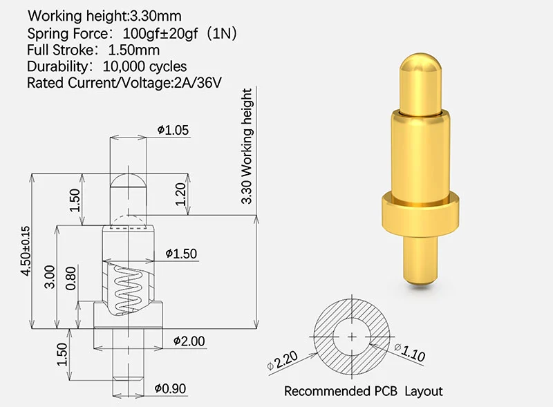 spring loaded pins standard part 2